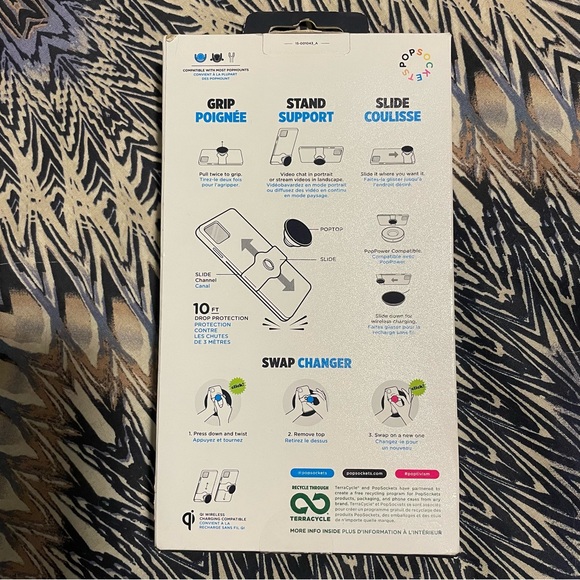 Popcase Floral Pop Grid Slide iPhone 14 Pro cell phone case NIB - Picture 3 of 3